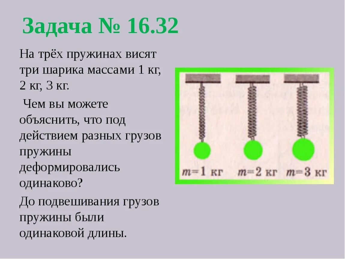 Задачи пружина груз. Груза пружине висит задача. Задача на три пружины. Груз на пружине в воде.