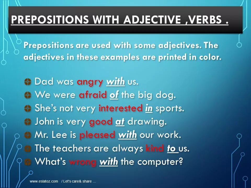 Предложения adjective. Prepositions презентация. Verbs with prepositions в английском языке. Verb preposition примеры.