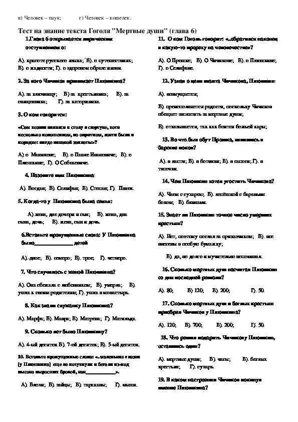 Тест мертвые души 1 вариант. Тест по поэме Гоголя н.в. «мёртвые души». Мертвые души Гоголь тест. Тест по мертвым душам. Н.В Гоголь мертвые души проверочная работа.