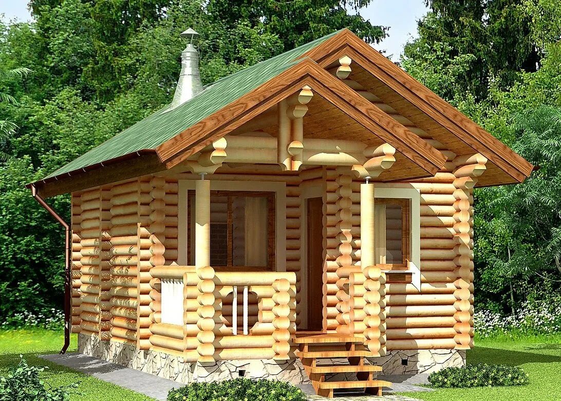 Баня маленькая проект из бревна оцилиндрованного. Баня из оцилиндрованного бревна 4х4. Проекты бань из оцилиндрованного бревна. Баня из оцб. Баня и оцилиндрованного бревна 6х4.