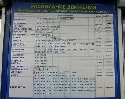 Автобус киржач москва сегодня расписание щелковский