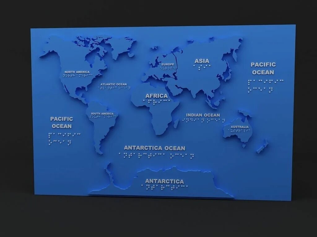 Географическая карта модель