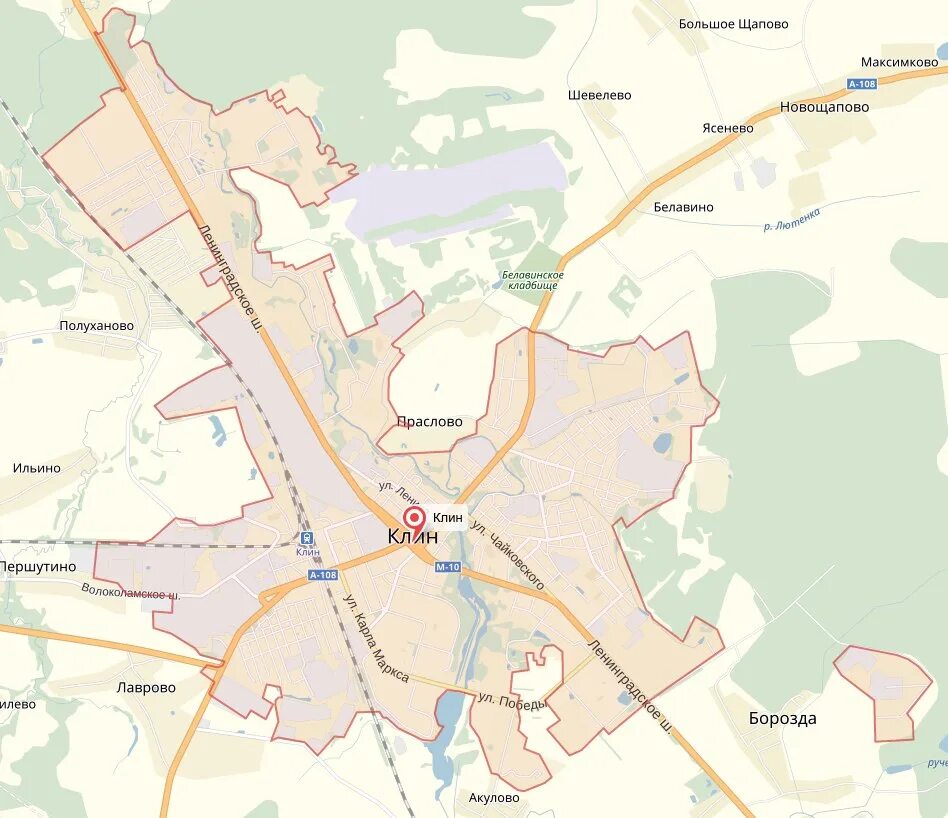 Карта города клин московской. Клин районы города. Город Клин. Клин на карте. Клинский муниципальный район.