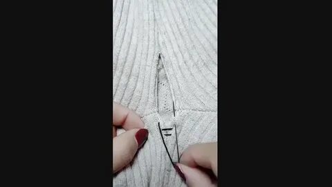 Как зашить куртку невидимым швом под мышками