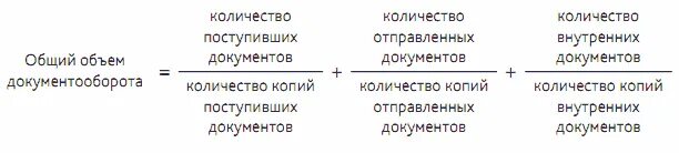 Определение объема документооборота. Определение объема документооборота