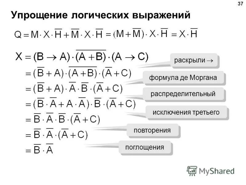 Упростите логические выражения с развёрнутым решением - id1551018520200626 от So