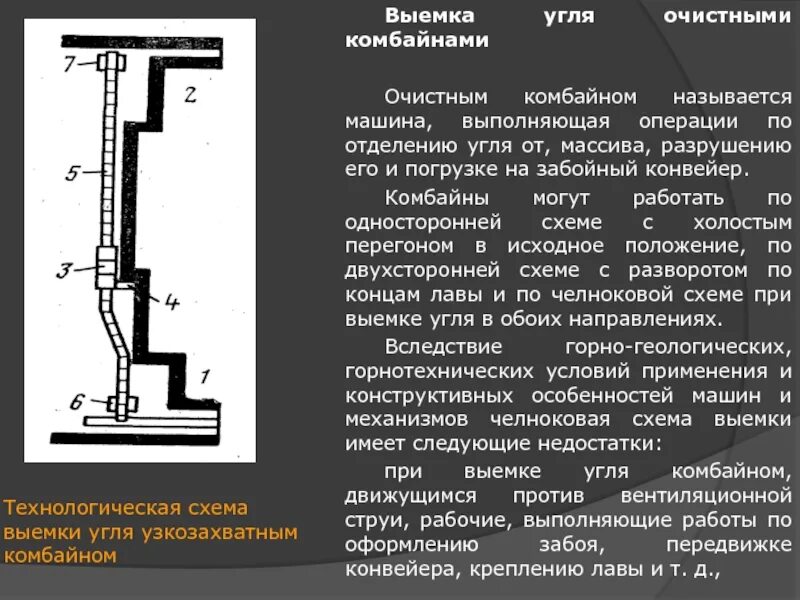 Выемкой угля. Челноковая схема работы комбайна в очистном забое. технологическая схема выемки угля узкозахватным комбайном. односторонняя схема работы комбайна в очистном забое. односторонняя схема выемки угля.