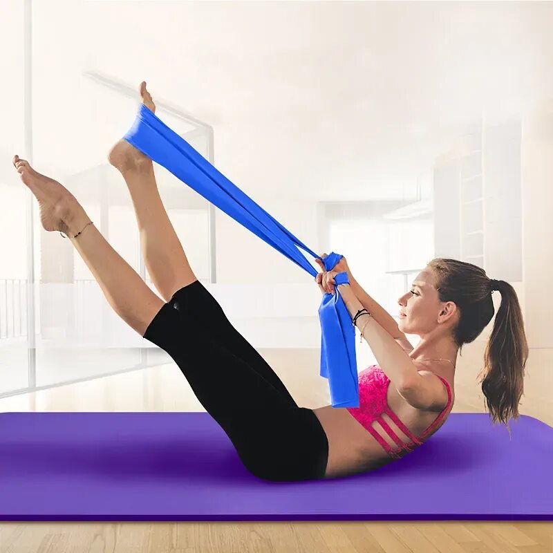 Stretch c. Лента для пилатеса Pilates Band. Лента для йоги и пилатеса Yoga Belt. Эспандер stretch Band, 1500*150*0.3 mm, шт. Лента эспандер тренировочный (15-35кг).