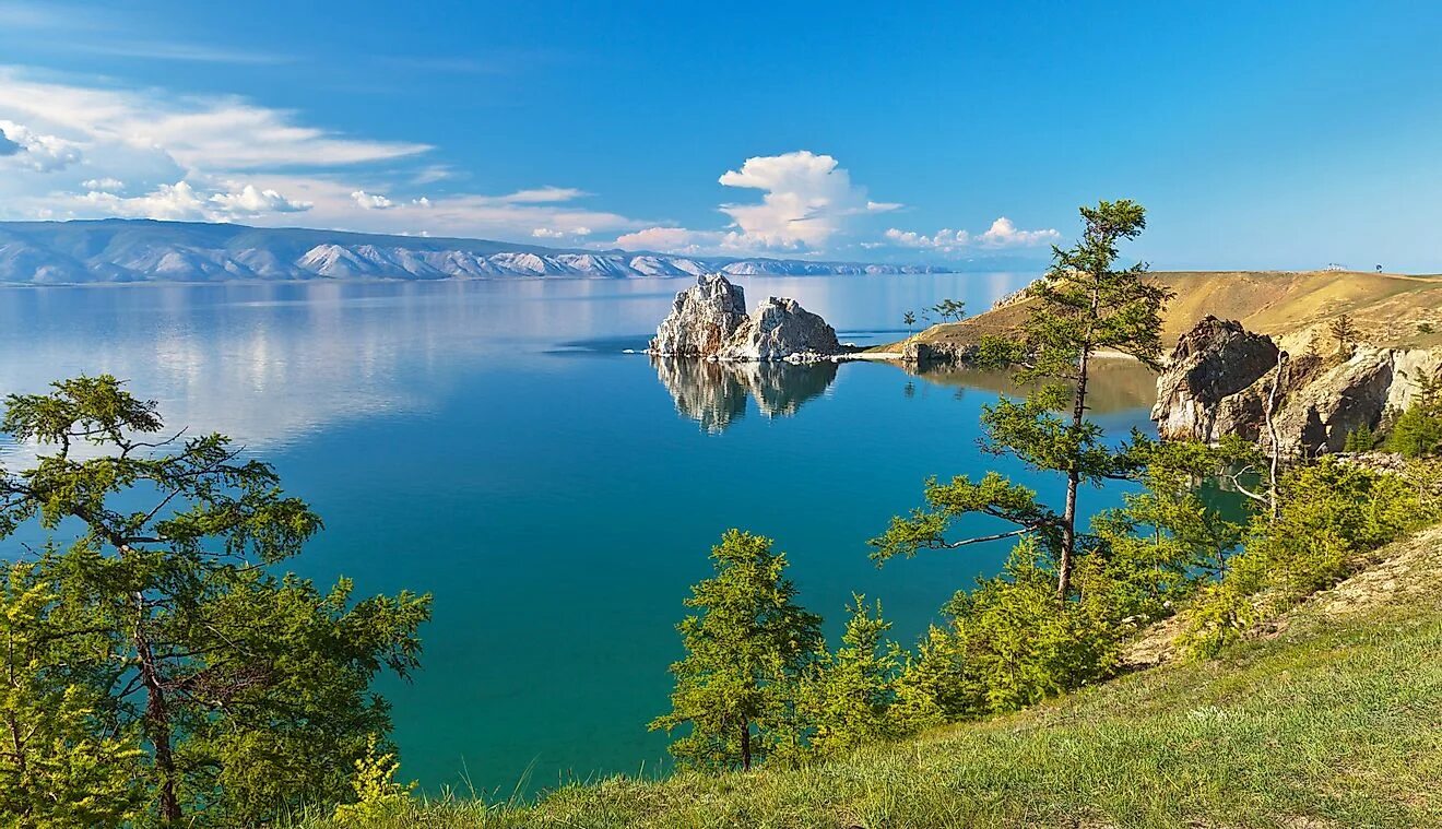The world deepest lake is lake. Сибирь озеро Байкал. Озеро Ольхон. Евразия Байкал. Владимирский Байкал озеро.