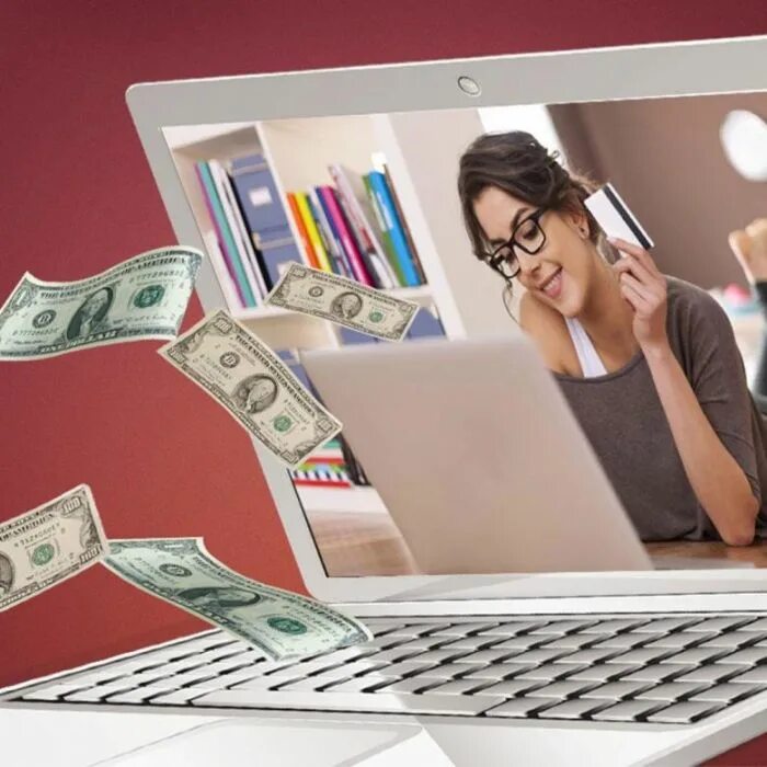 Бесплатный интернет фото. Заработок в интернете. Работа в интернете. Девушка с деньгами и ноутбуком. Зарабатывать удаленно в интернете.