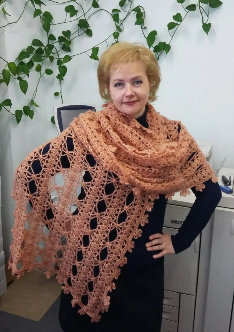 Вязание палантина