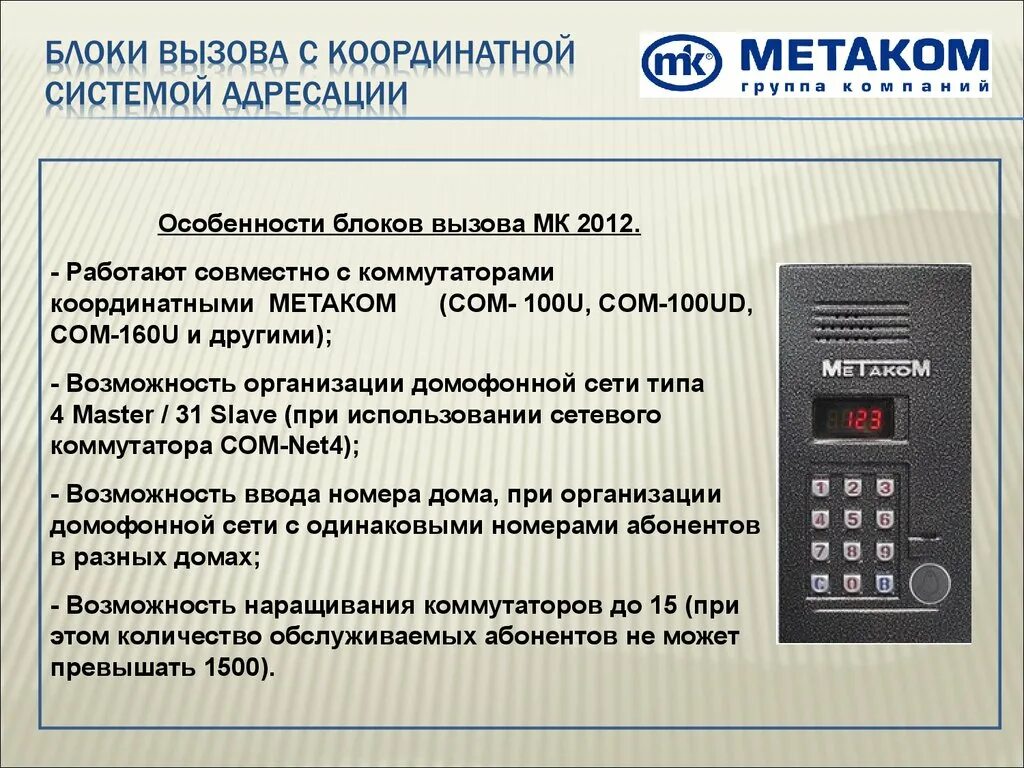 Телефон домофонной службы. Домофон Метаком цифровой или координатный. Домофон Метаком м10.1 вид. Блок вызова домофона цифровой. Блок вызова Метаком на 10 квартир.