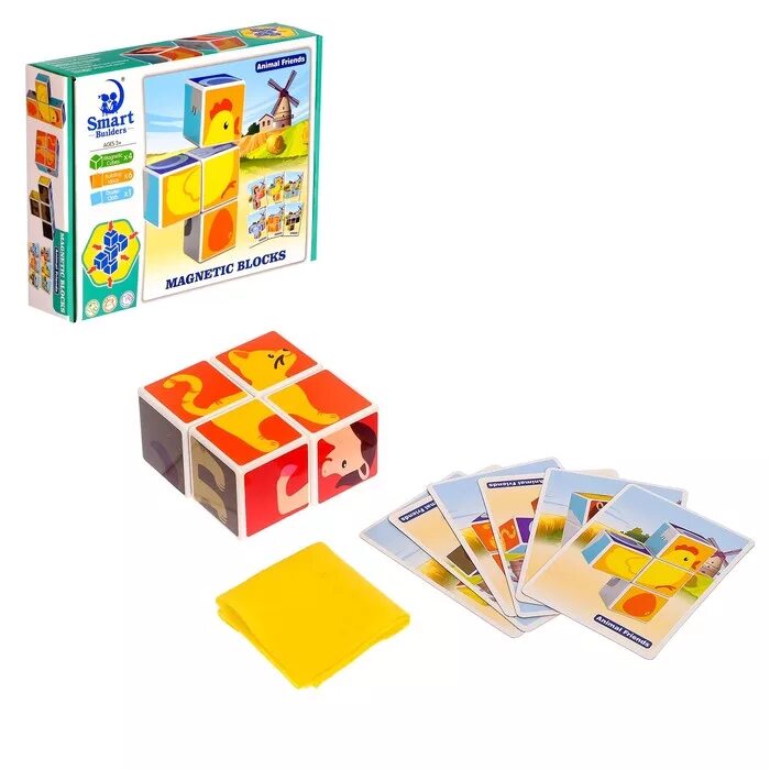 400184, развивающий комплект 87351 "друзья" ("кубики+книжка") (baby step). Магнитный конструктор smart builders magnetic blocks 301. Радужные кубики. Поролон кубиками. Радужные друзья кубики.
