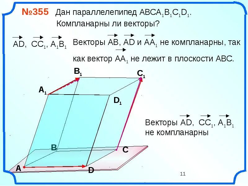 Компланарные векторы 11 класс. Компланарные векторы 10 класс. Векторы компланарны если. Компланарность трех векторов.