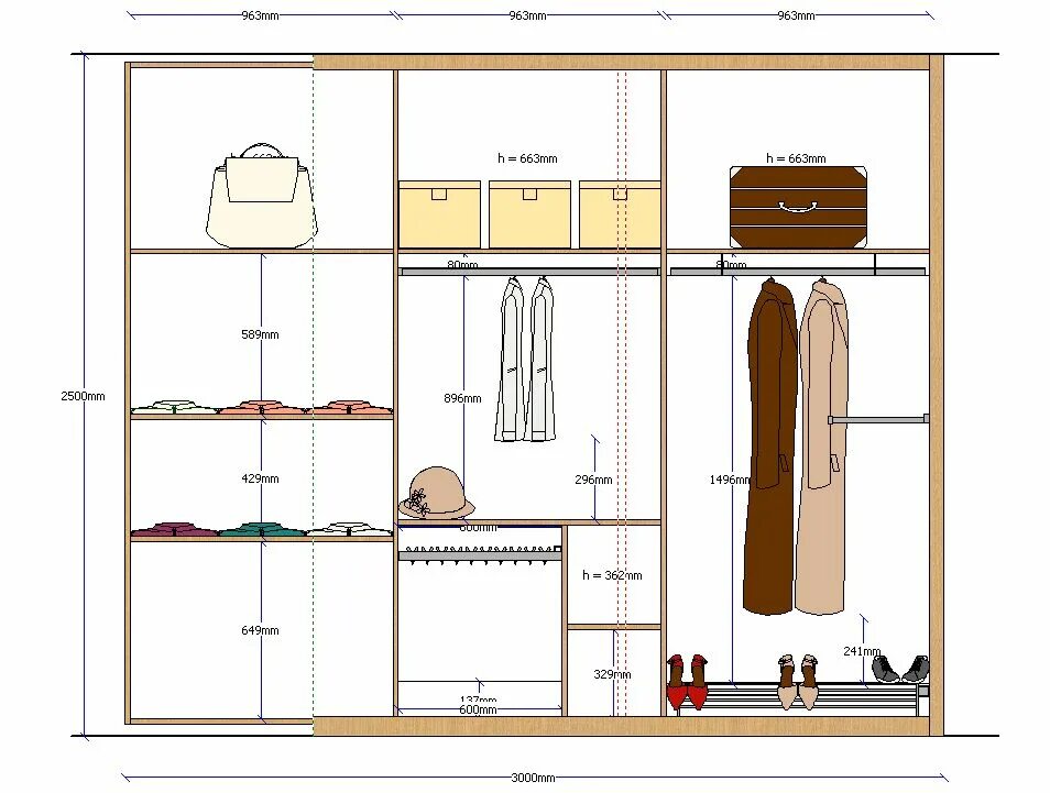 Гардероб чертеж. Чертеж шкафа в гардеробной. Высота штанги дляоднжды. Шкаф для одежды чертеж.