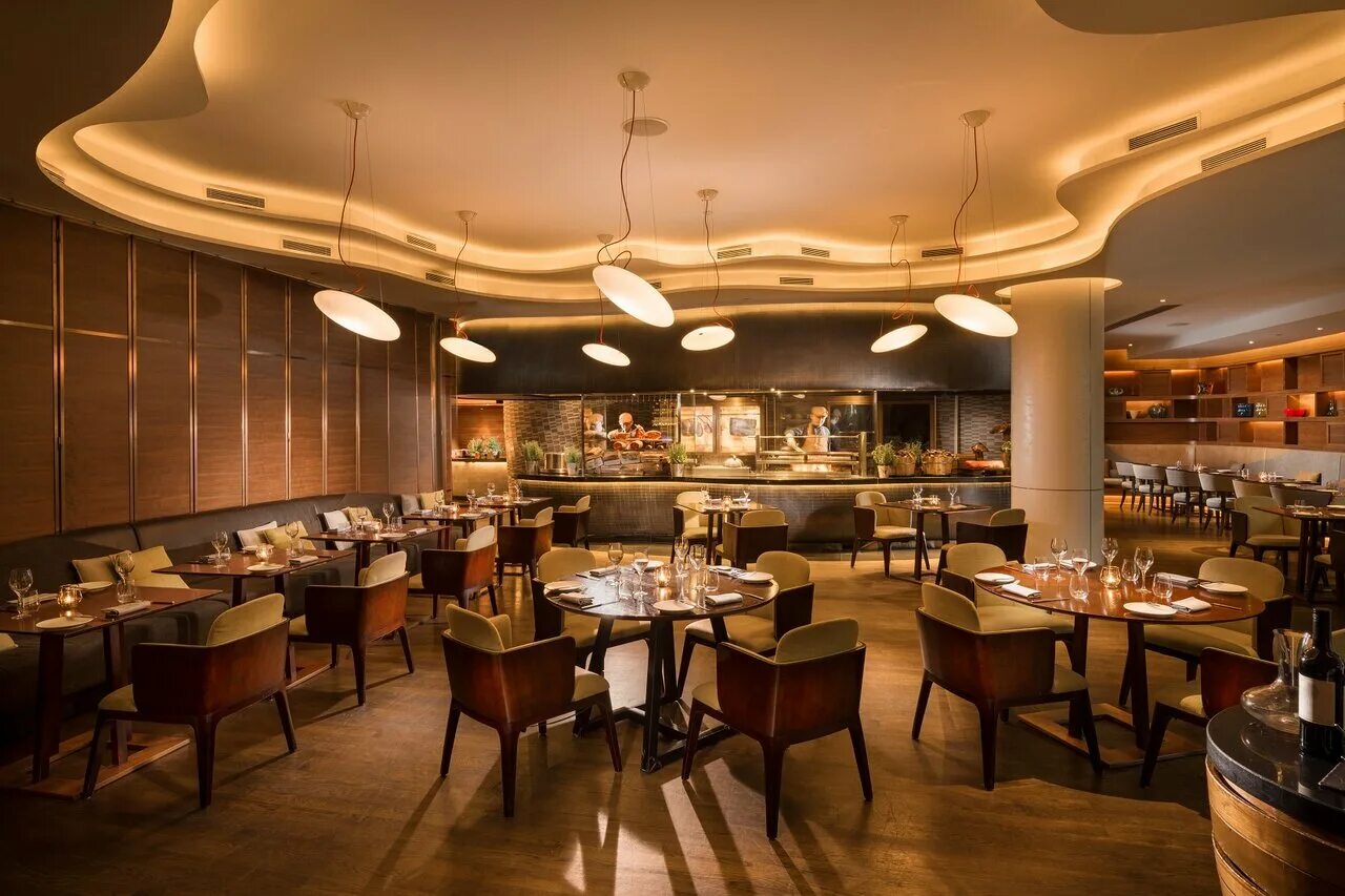 ресторан в марина бэй сэндс. Singapore restaurants. Singapore restaurants. Andaz singapore 5*. интерьер ресторана сингапур.