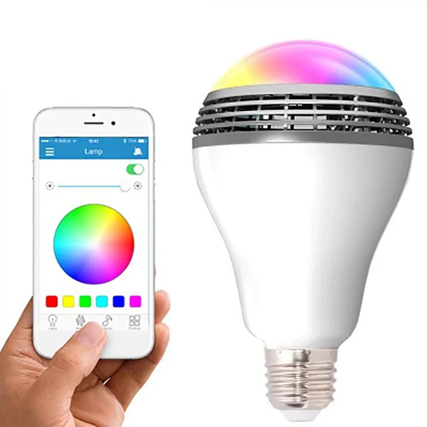 Bluetooth лампа. Bluetooth Smart led Bulb e27. Лампа РГБ С блютуз колонкой. РГБ лампа с блютузом. Светодиодный музыкальный светильник e27 с Bluetooth.