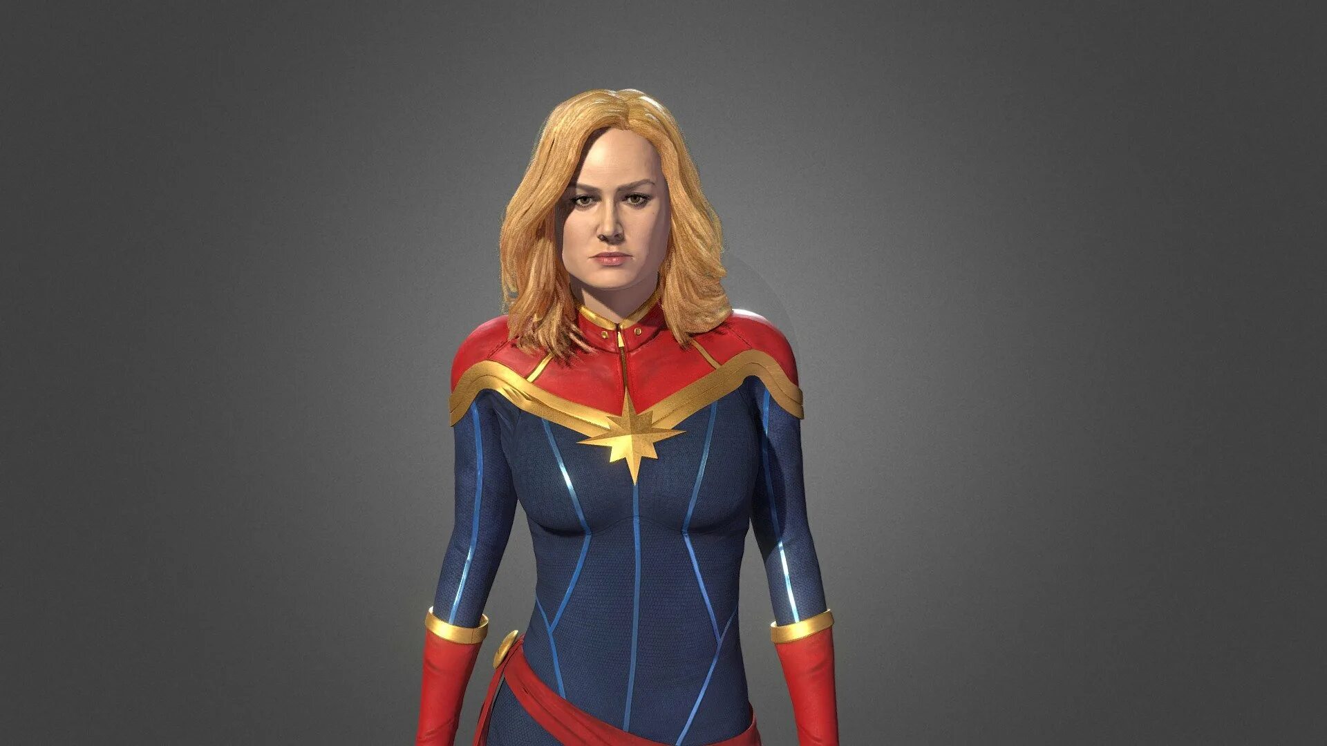 Superhero 3. 3d Капитан Марвел. Captain Marvel 3. Капитан Марвел анфас.