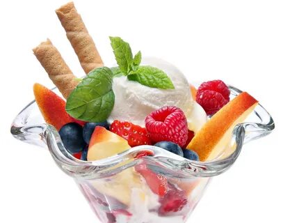 Fruits ice cream