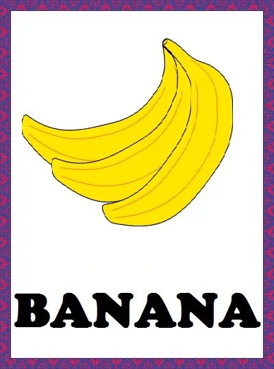 Как будет по английски банан. Карточка банан. Банан карточка для детей. Карточка банан рисунок. Карточка банан с подписью.