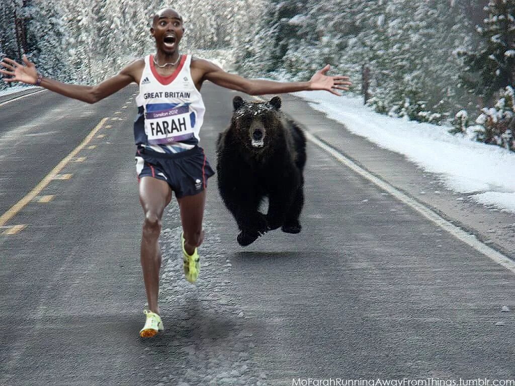 Funny running