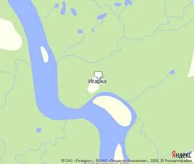 Показать на карте игарку
