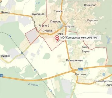 Колтуши на карте
