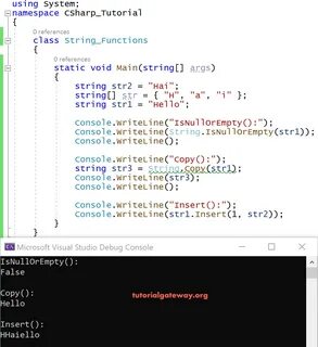 String c что это