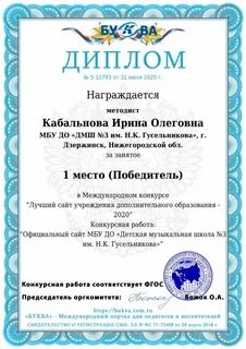 Номинации педагогических проектов