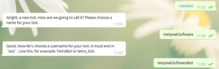 Username bot. Тетрис в телеграм. оптимизация telegram. tetrisbot or tetris_bot. alright, a new bot. how are we going to call it? please choose a name for your bot..