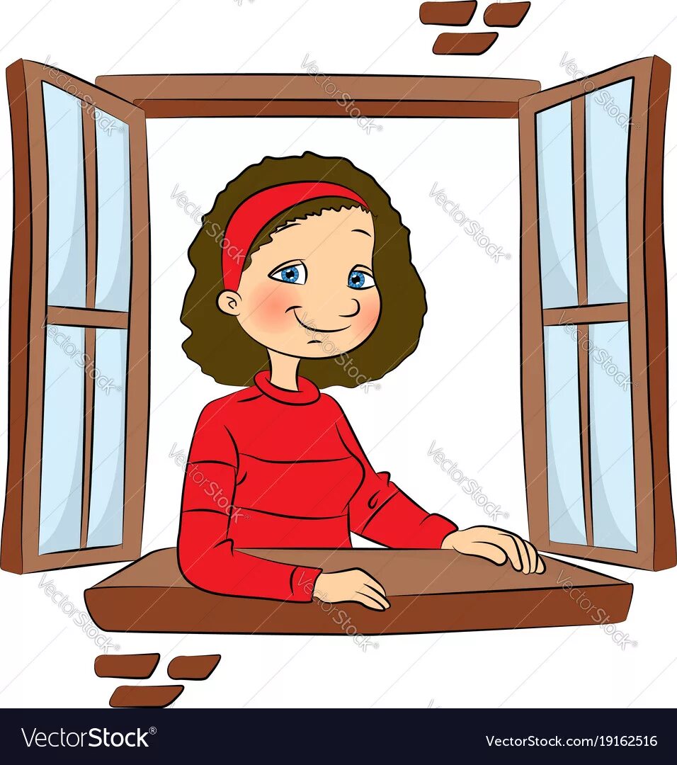 He stood at the window