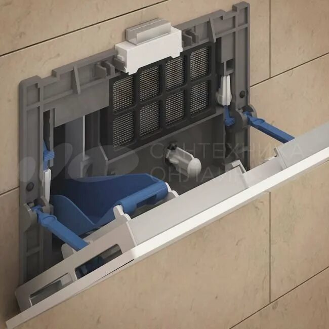 Кнопка смыва Geberit Sigma 40 115.600.KQ.1 с системой удаления запахов (уценка: 