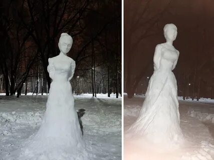 Снежные бабы ямы да