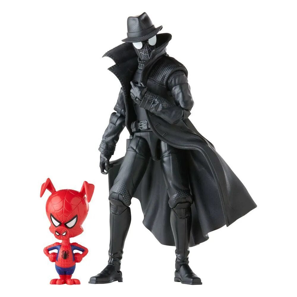 Нуар паук фигурка. Нуар паук и человек паук. Marvel legends spider man noir. Кот нуар статуэтка. Человек паук нуар фигурка.