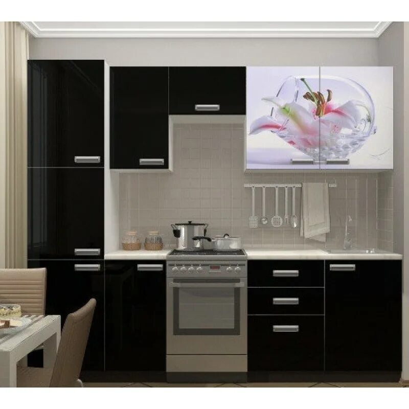 кухня прямая. недорогие кухонные гарнитуры. кухня длиной 1 3 м.