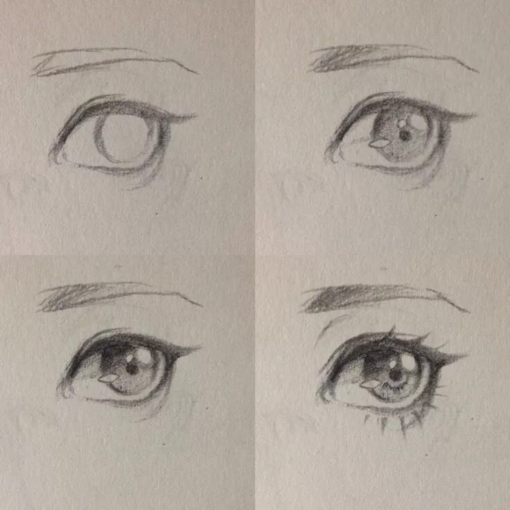 Как нарисовать глаза девушки