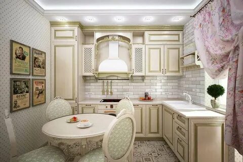 Классические маленькие кухни