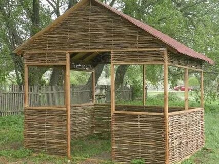 Беседка своими руками из подручных материалов