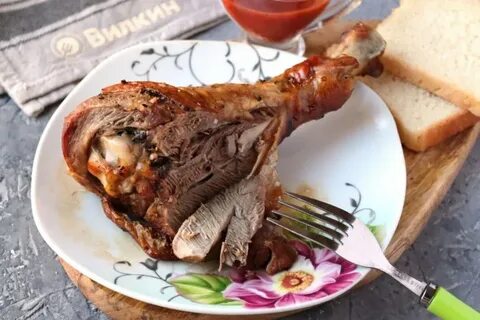 Сколько жарить голени индейки
