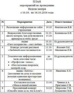 Сценарии мероприятий посвященных году семьи