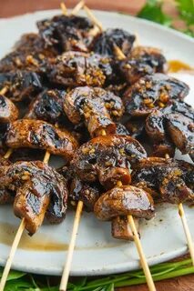Grilled mushrooms
