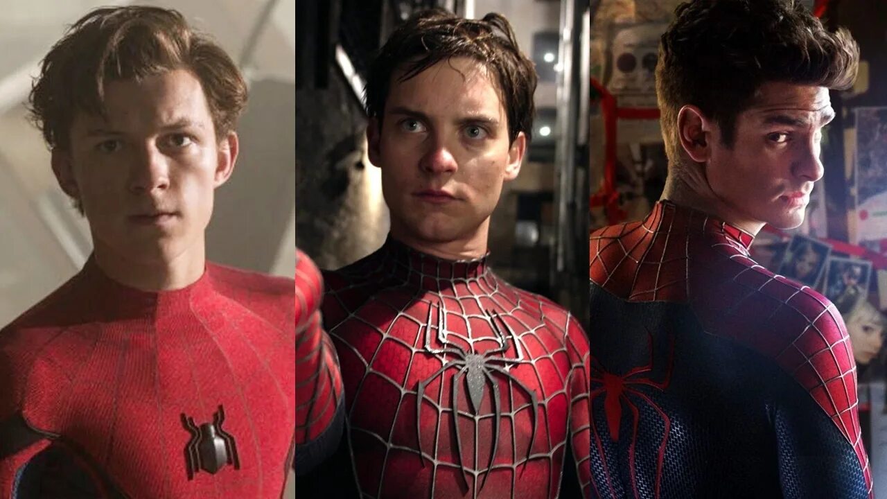 Тоби Магуайр Эндрю Гарфилд и том Холланд. Tobey Maguire Spider man Tom hollnd Endru grflind. Эндрю Гарфилд том Холланд и Тоби Магуайр в одном. Человек паук Тоби Магуайр Эндрю Гарфилд том Холланд. Тоби магуайр гарфилд