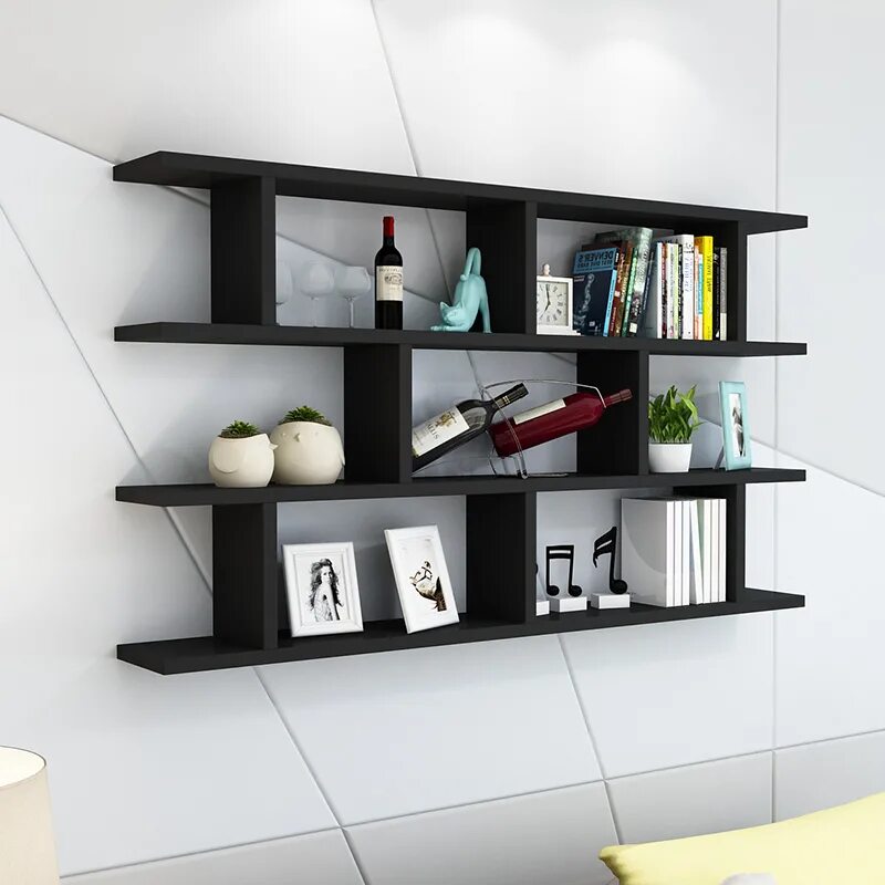 Купить полку прямую. Полка "Wall Shelf-s (bas WL-001)" белая. Полки на стену. Открытые навесные полки. Современные настенные полки.