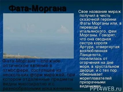 Карта фата моргана