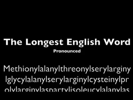 Longest word in english