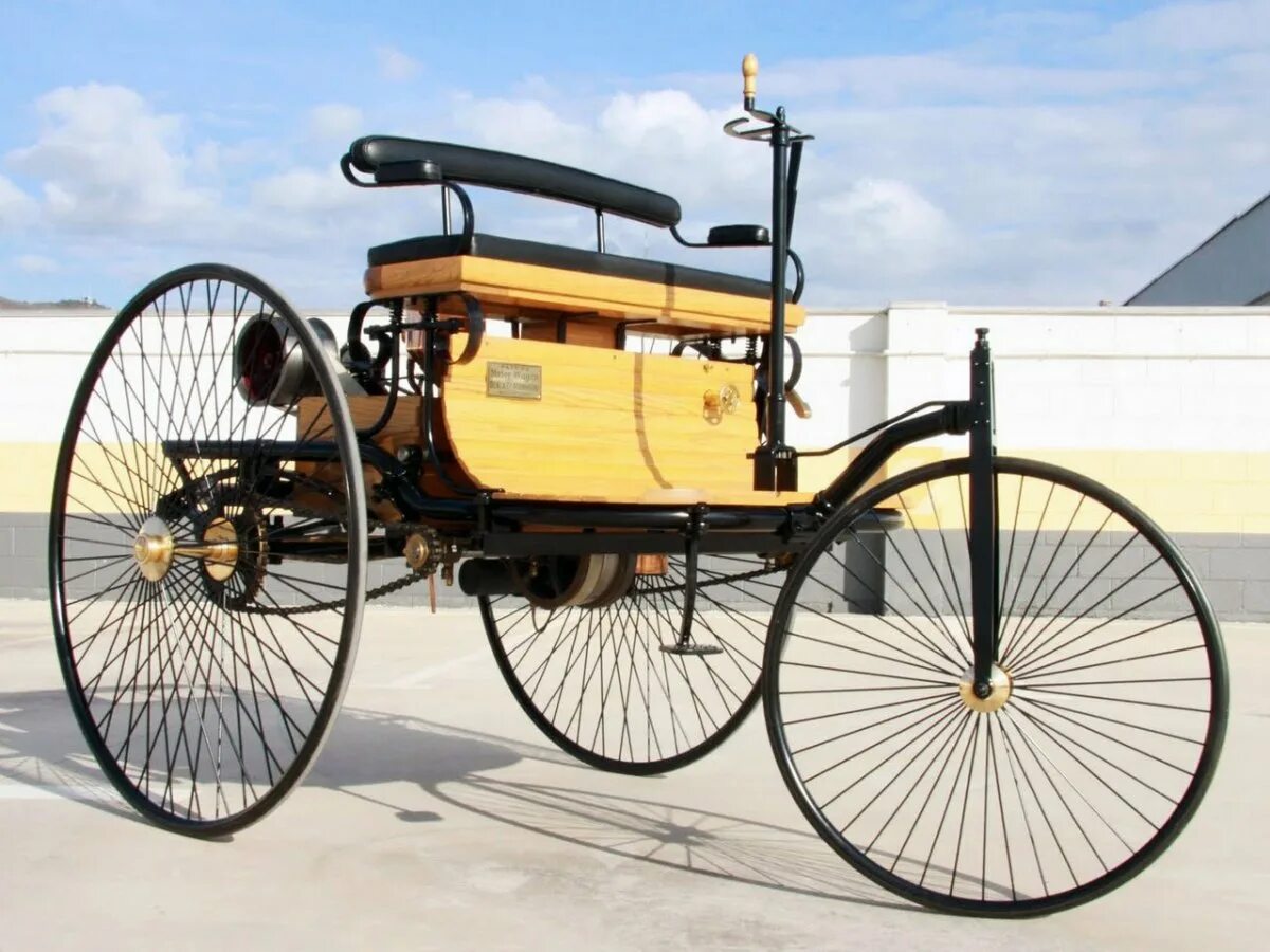 Что представлял собой первый автомобиль. Benz Patent-Motorwagen 1886.