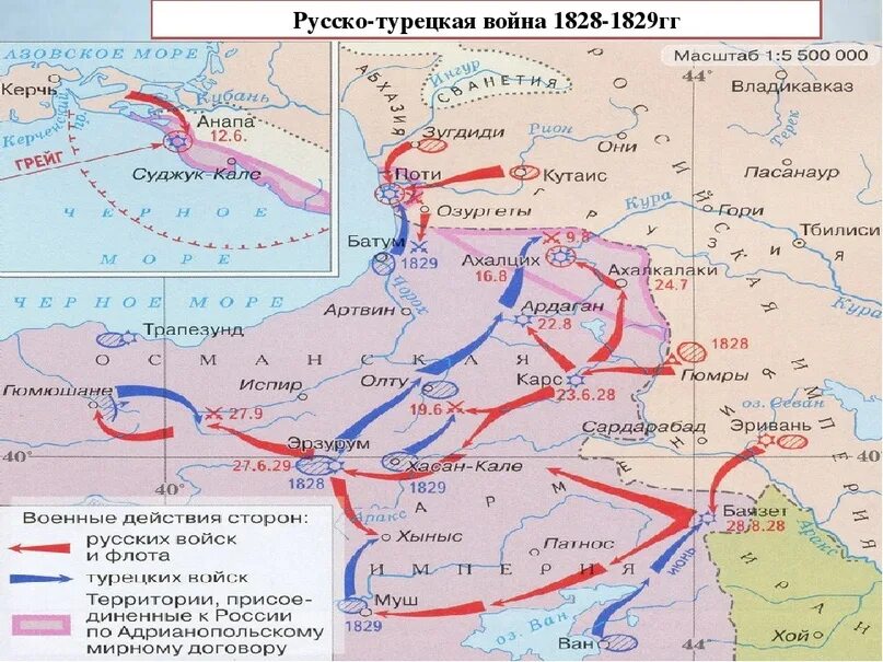 Итоги русско-турецкой войны 1828-1829 карта. Дата карса