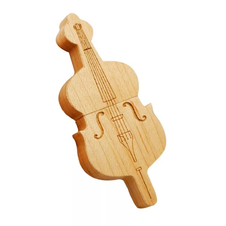 Bamboowood деревянная флешка. Деревянная скрипка. Сувенирная флешка скрипка. Подарочный набор скрипка из дерева.