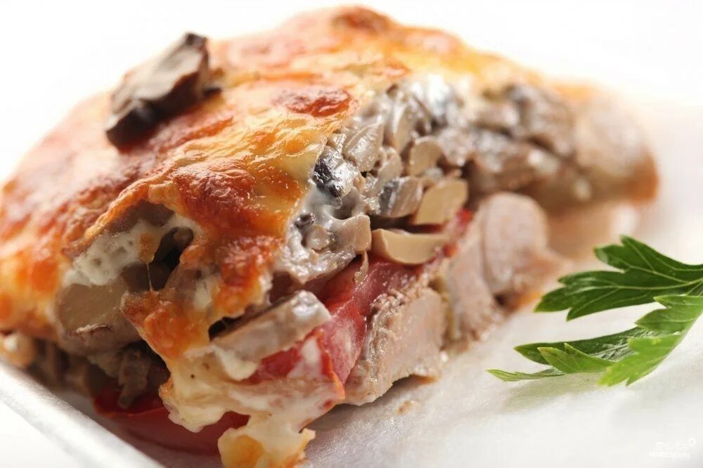 Мясо по купечески с грибами - CoffeePapa.ru