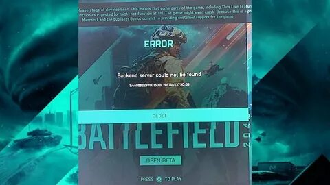 Backend error